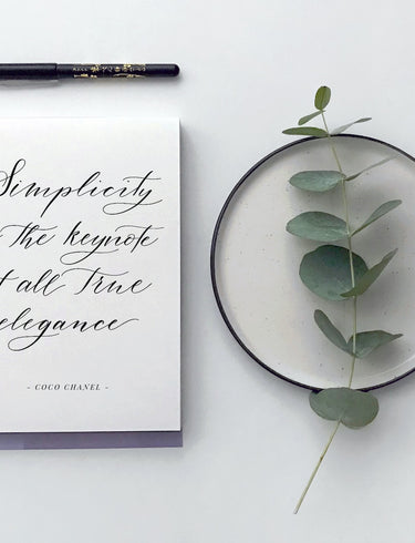 Spotlight: our at-home calligraphy kit