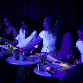 Naked Neon Life Drawing