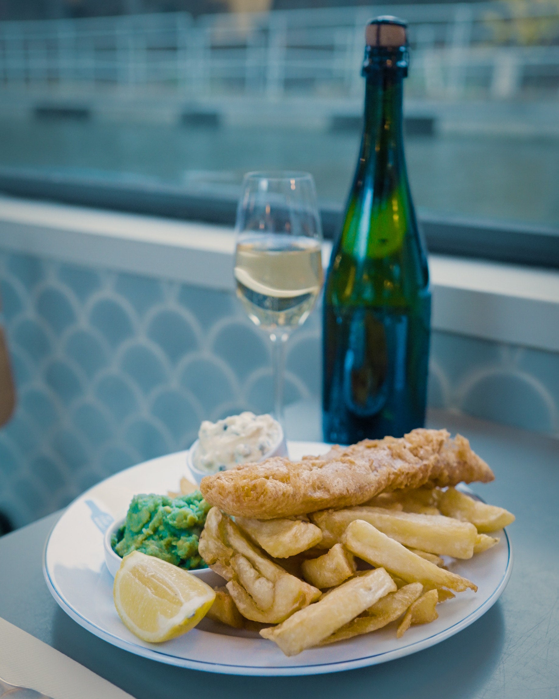 Fish, Chips and Sips on a Barge