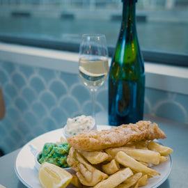 Fish, Chips and Sips on a Barge