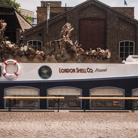 Fish, Chips and Sips on a Barge