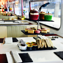Red Bus Bistro Sparkling Afternoon Tea for Two Edinburgh / Glasgow