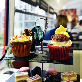 Red Bus Bistro Sparkling Afternoon Tea for Two Edinburgh / Glasgow