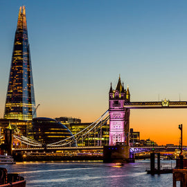 A Romantic Escape for Two & View from the Shard with Champagne