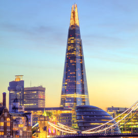 A Romantic Escape for Two & View from the Shard with Champagne