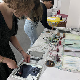 Tarot Card Linocut Workshop, Manchester