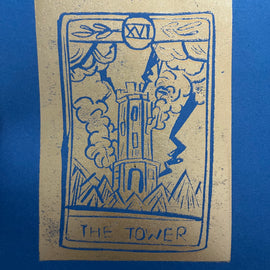 Tarot Card Linocut Workshop, Manchester