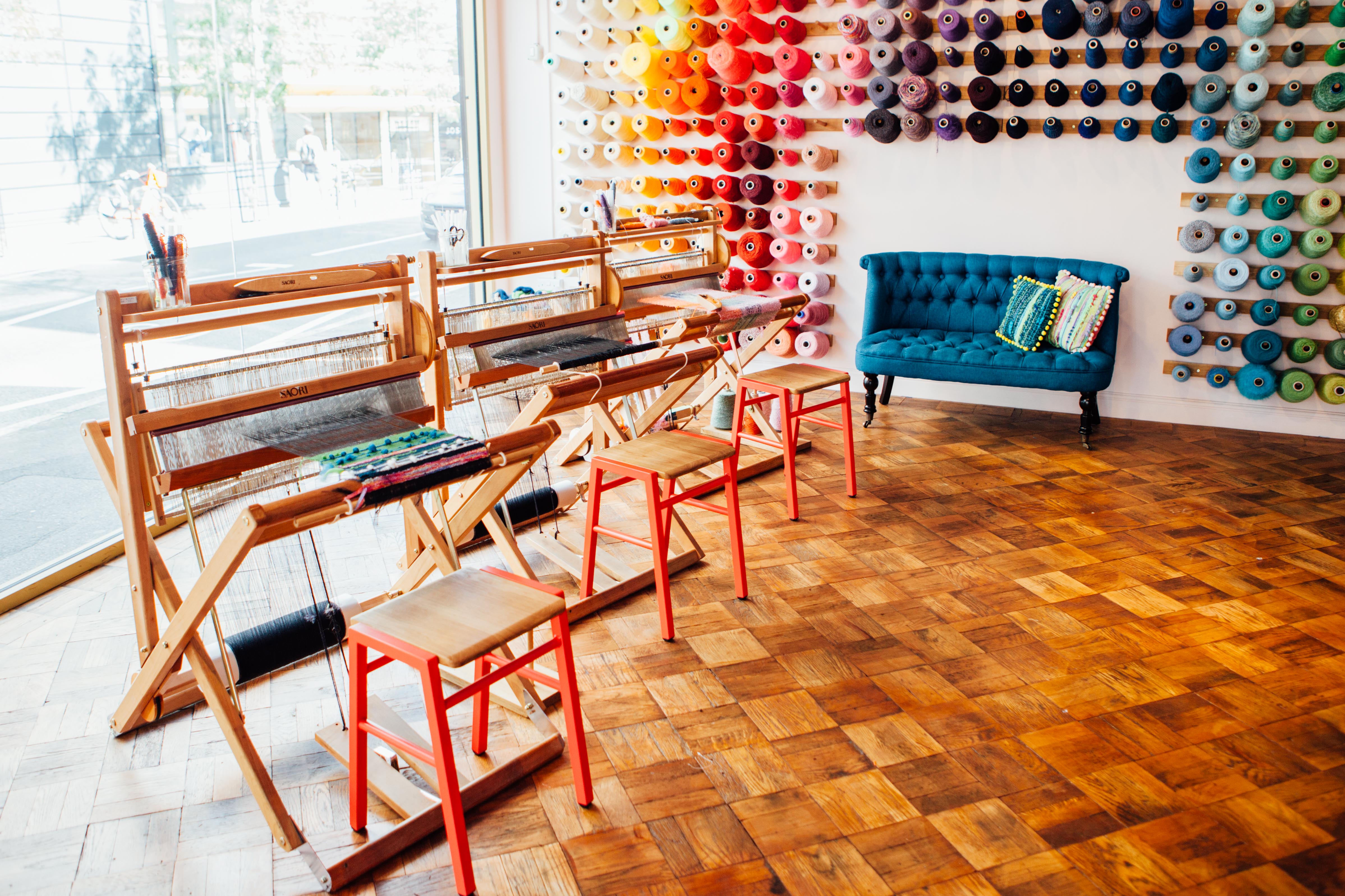 floor loom weaving creative gift experience