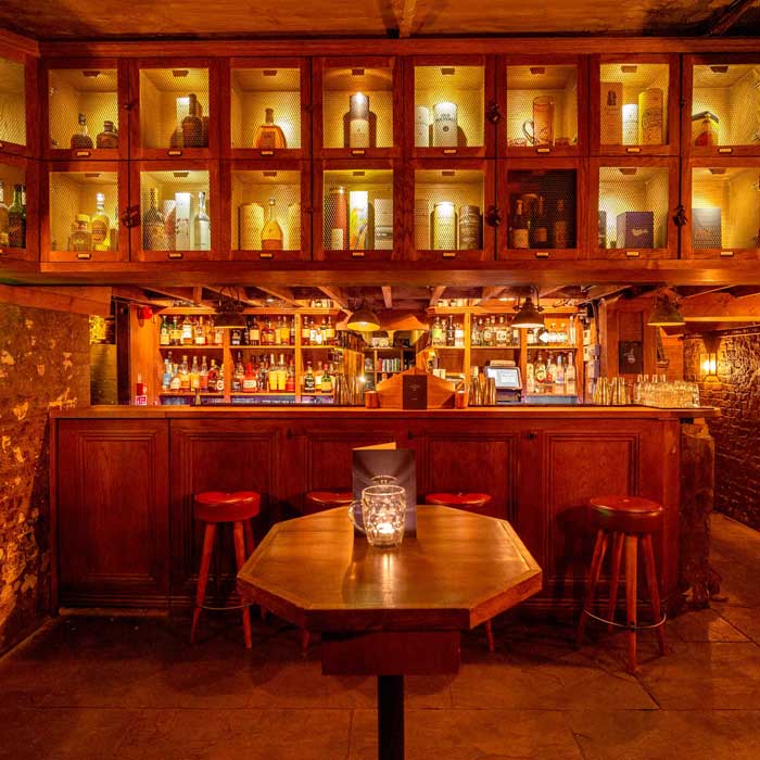 hidden bar with cinema in Shoreditch